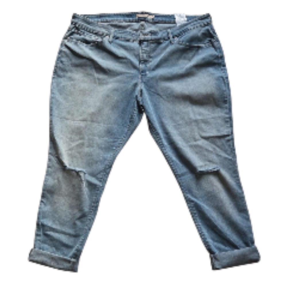 Levi's Shaping Super Skinny Light Blue Distressed Jeans